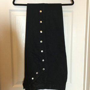 Vintage Black Jeans w/Silver Studs Sz 11 Waist 26"
